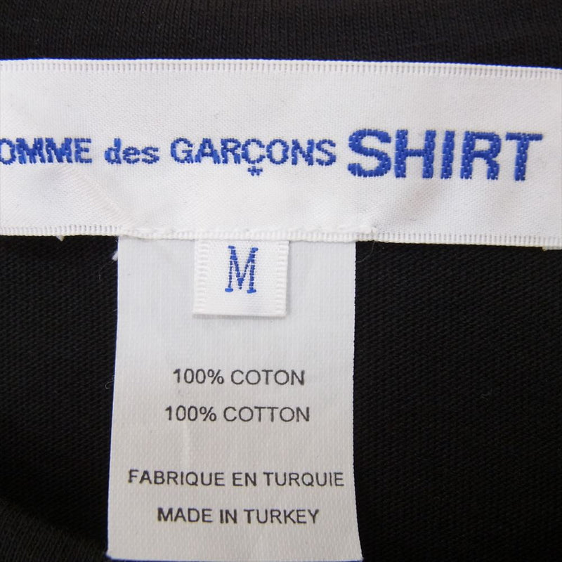 COMME des GARCONS コムデギャルソン CDGT2PL COMME des GARCONS SHIRT コムデギャルソン シャツ 無地 クルーネック Tシャツ ブラック系 M【中古】