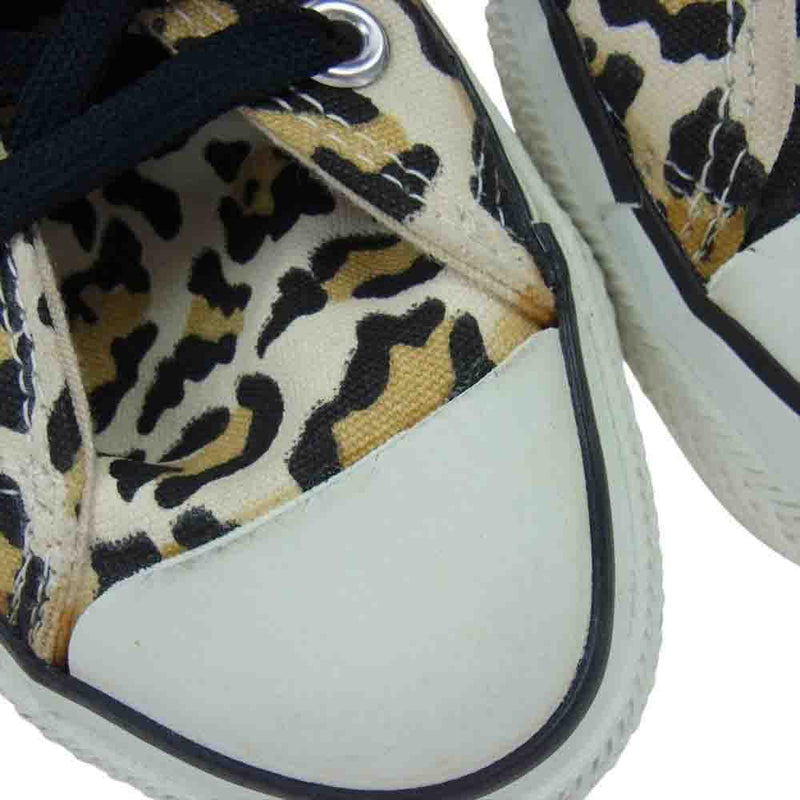 CONVERSE コンバース ヴィンテージ 80s USA製 銀箱 ALL STAR GLOW IN DARK LEOPARD HI オールスター ハイ レオパード ヒョウ柄 スニーカー マルチカラー系 US7【中古】