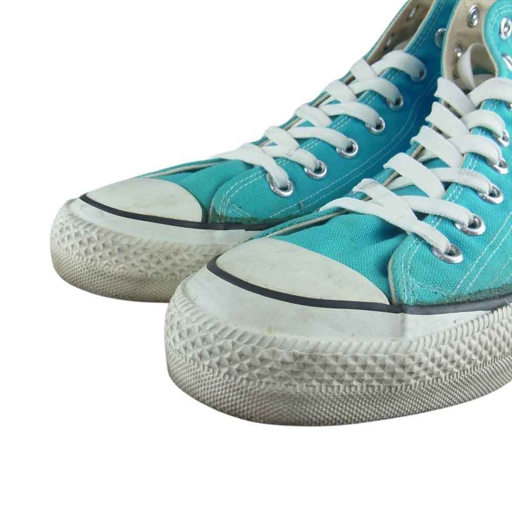 CONVERSE コンバース ヴィンテージ 80s USA製 銀箱 ALL STAR TURQUOISE HI オールスター ハイ ターコイズブルー系 US8【中古】