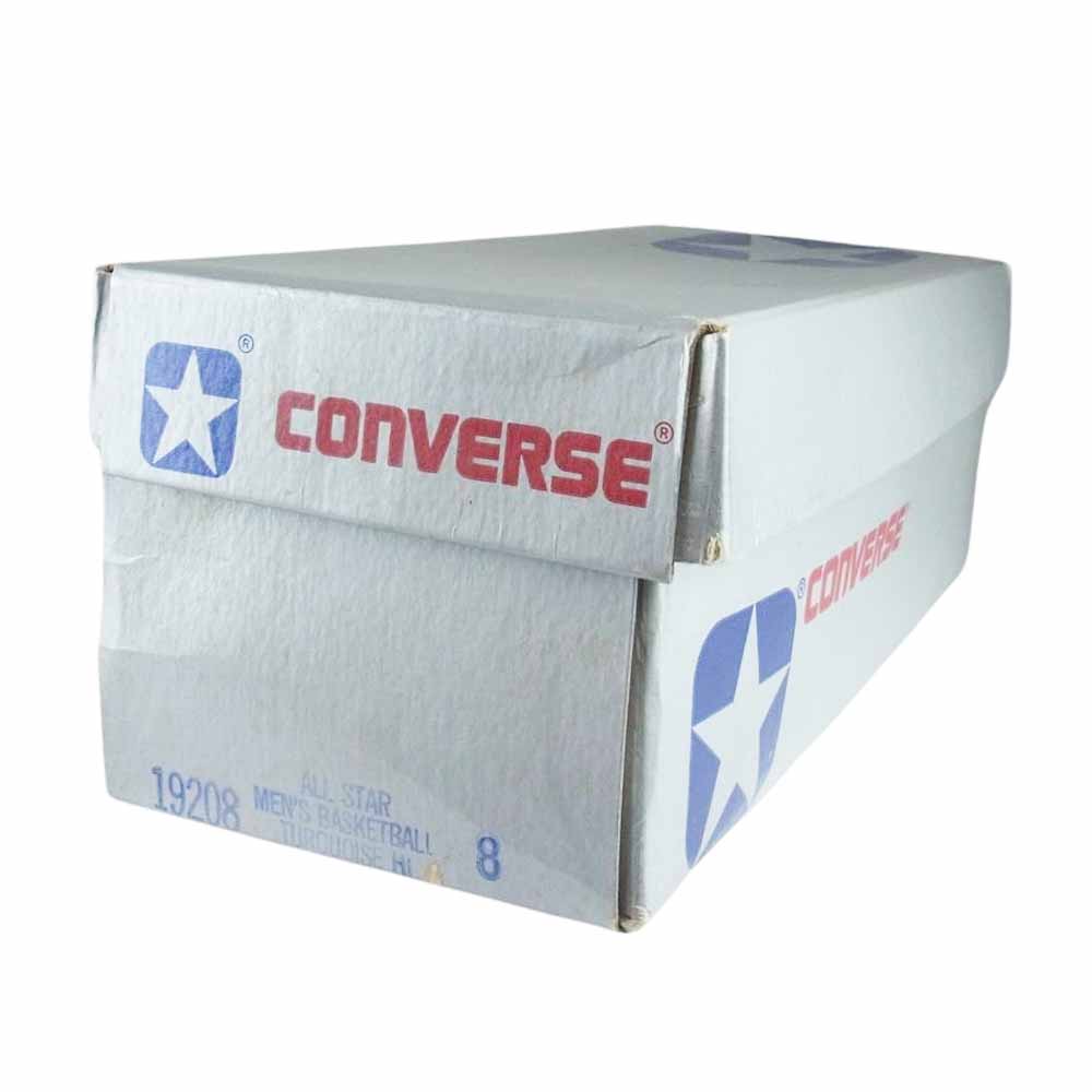 CONVERSE コンバース ヴィンテージ 80s USA製 銀箱 ALL STAR TURQUOISE HI オールスター ハイ ターコイズブルー系 US8【中古】