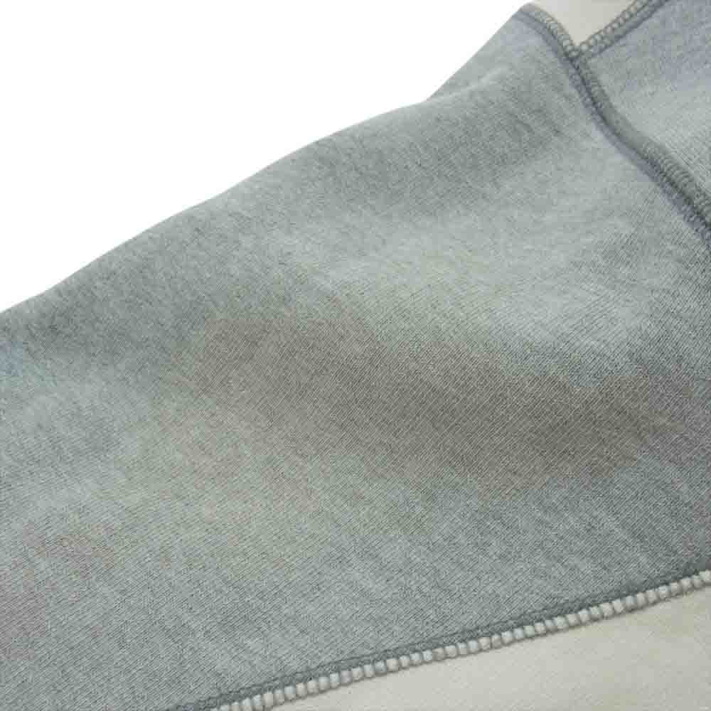 Supreme シュプリーム 20AW Patchwork Hooded Sweatshirt パッチワーク フーデッド スウェット シャツ 長袖 パーカー ホワイト系 グレー系 L【中古】