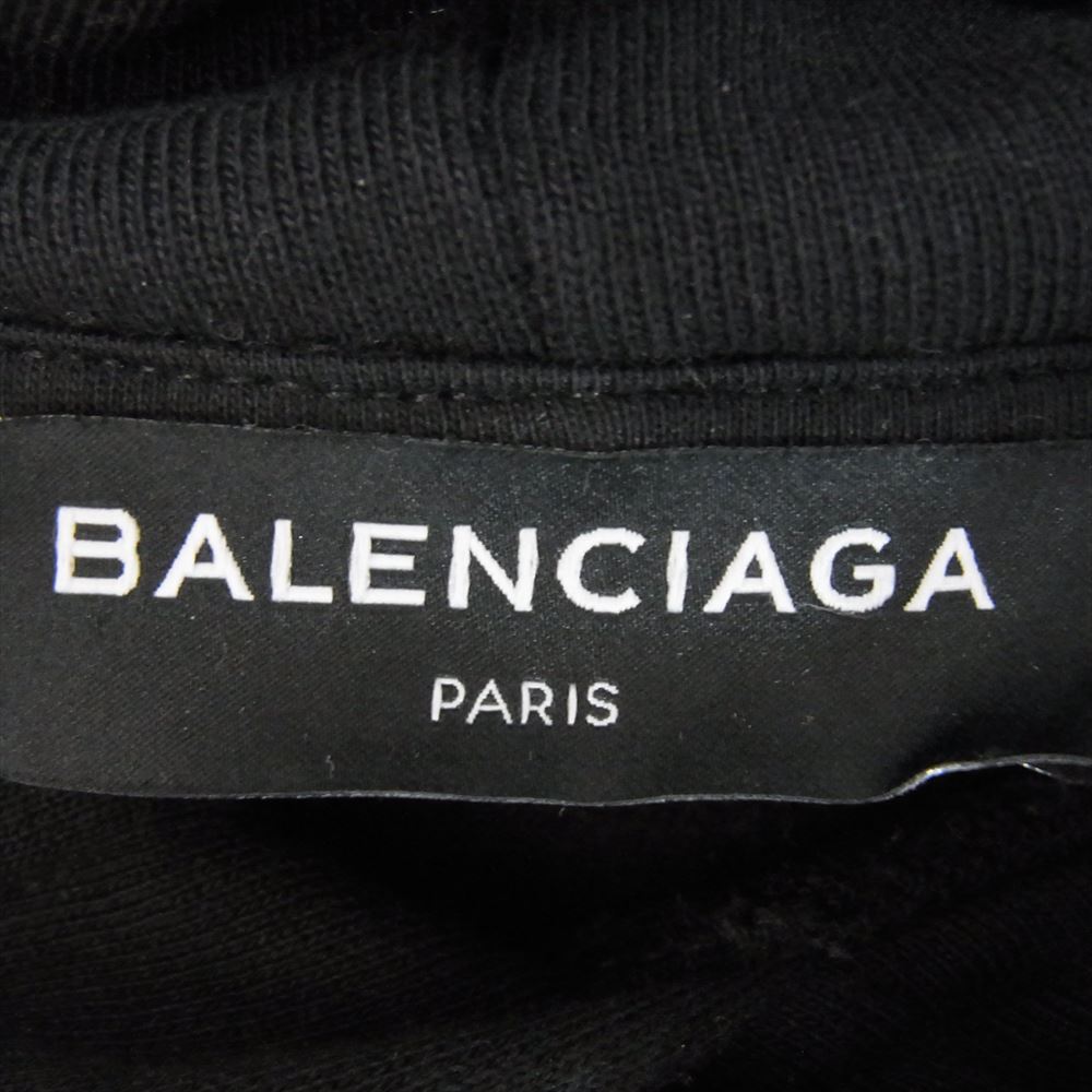 BALENCIAGA バレンシアガ 18SS 508205 TYK63 Think Big ロゴ スウェット プルオーバー パーカー ブラック系 L【中古】