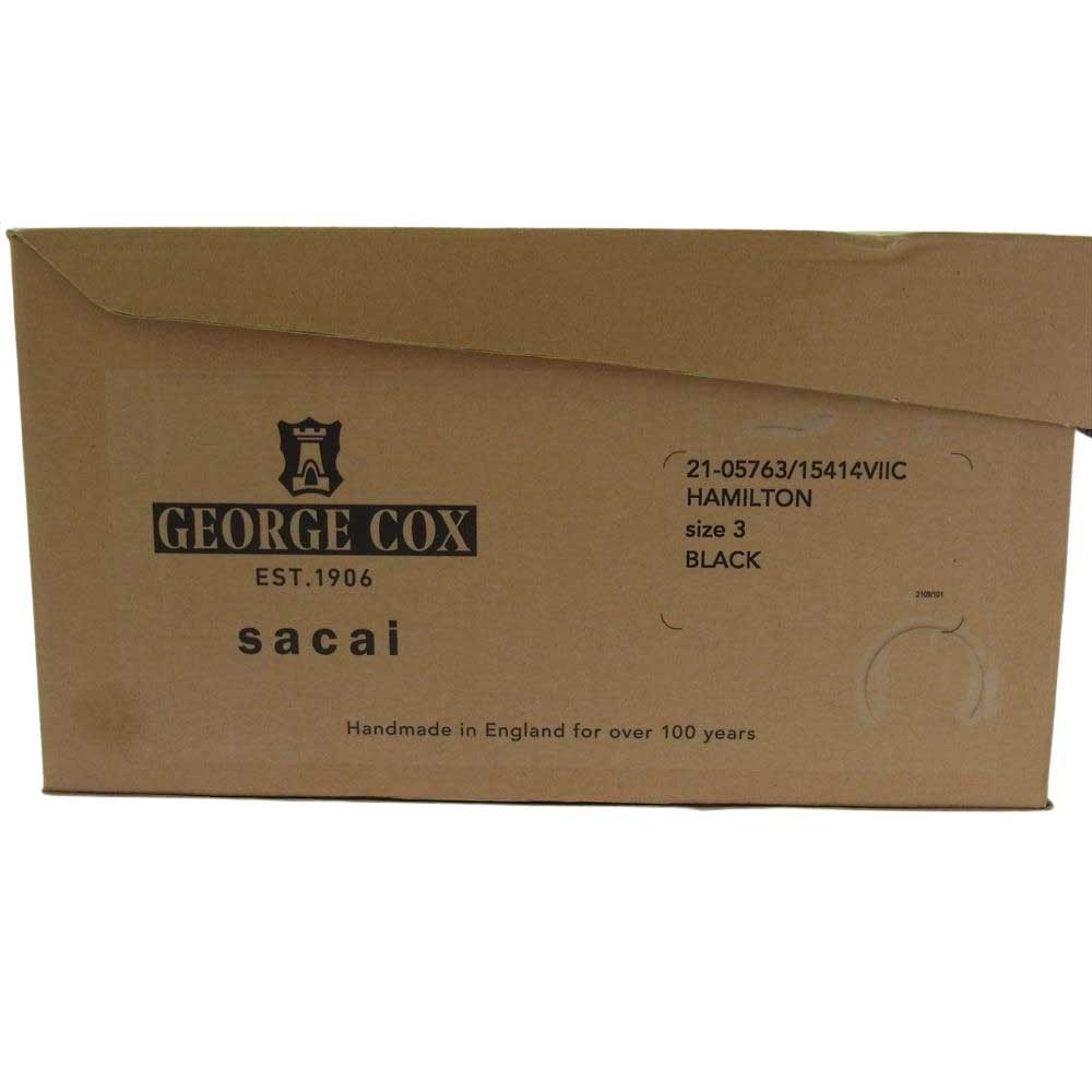 Sacai サカイ × GEORGE COX 21-05763 Double Sole Hamilton ダブルソール ハミルトン クリーパー シューズ  ブラック系 3【中古】