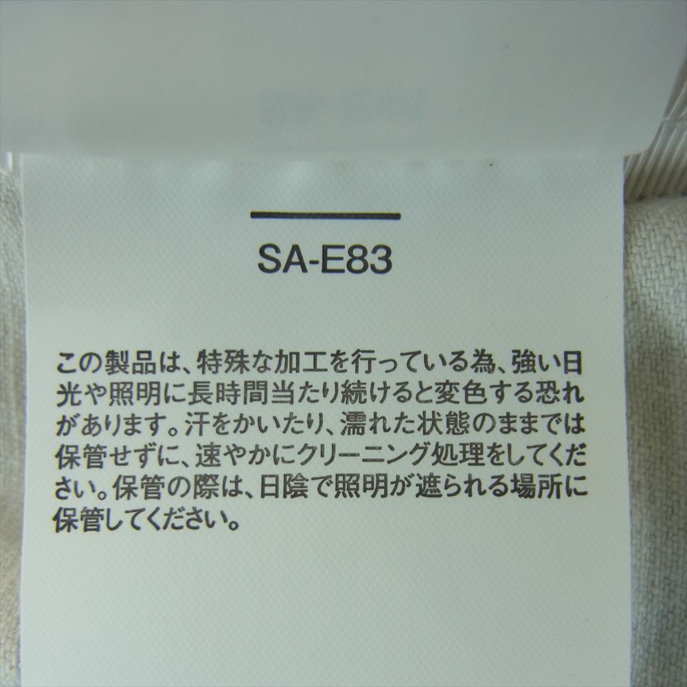 Sacai サカイ 22SS 22-06108 デニム切替 パフスリーブ ブルゾン 半袖 ジャケット オフホワイト系 ライトブルー系 2【中古】