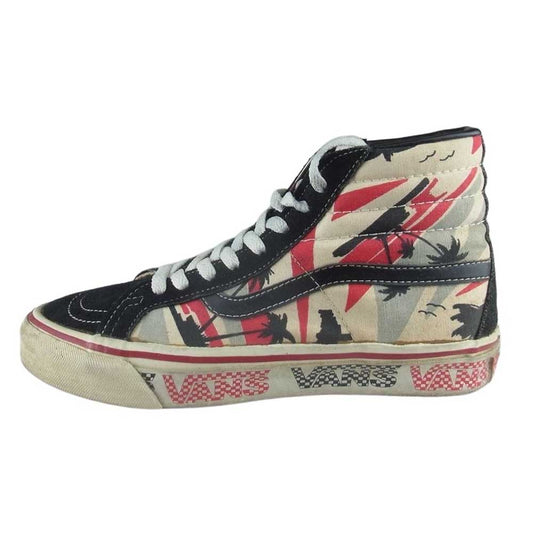 VANS バンズ ヴィンテージ USA製 80s SK8-HI スケートハイ パームツリー ハイカット スニーカー  マルチカラー系 25.5cm【中古】