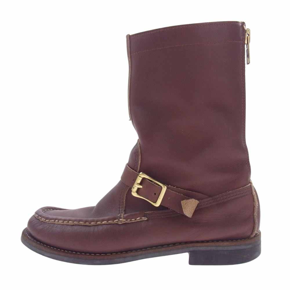 RUSSELL MOCCASIN ラッセルモカシン DOUBLE MOC BOTTOM ZEPHYR  モックトゥ ゼファー レザー ブーツ ビブラムソール ブラウン系 8【中古】