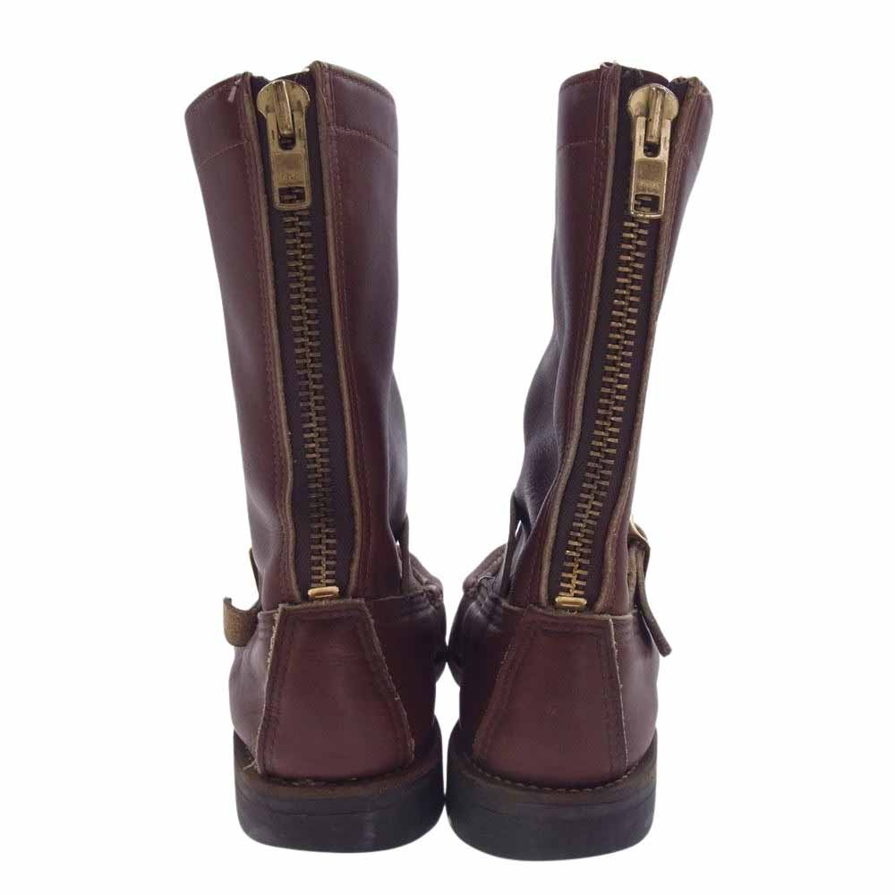 RUSSELL MOCCASIN ラッセルモカシン DOUBLE MOC BOTTOM ZEPHYR  モックトゥ ゼファー レザー ブーツ ビブラムソール ブラウン系 8【中古】