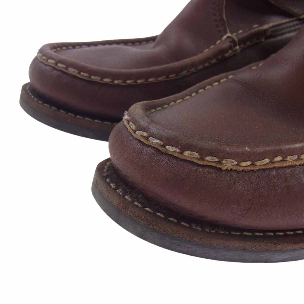 RUSSELL MOCCASIN ラッセルモカシン DOUBLE MOC BOTTOM ZEPHYR  モックトゥ ゼファー レザー ブーツ ビブラムソール ブラウン系 8【中古】