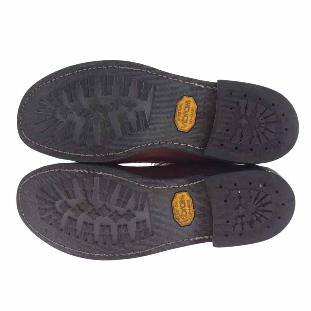 RUSSELL MOCCASIN ラッセルモカシン DOUBLE MOC BOTTOM ZEPHYR  モックトゥ ゼファー レザー ブーツ ビブラムソール ブラウン系 8【中古】