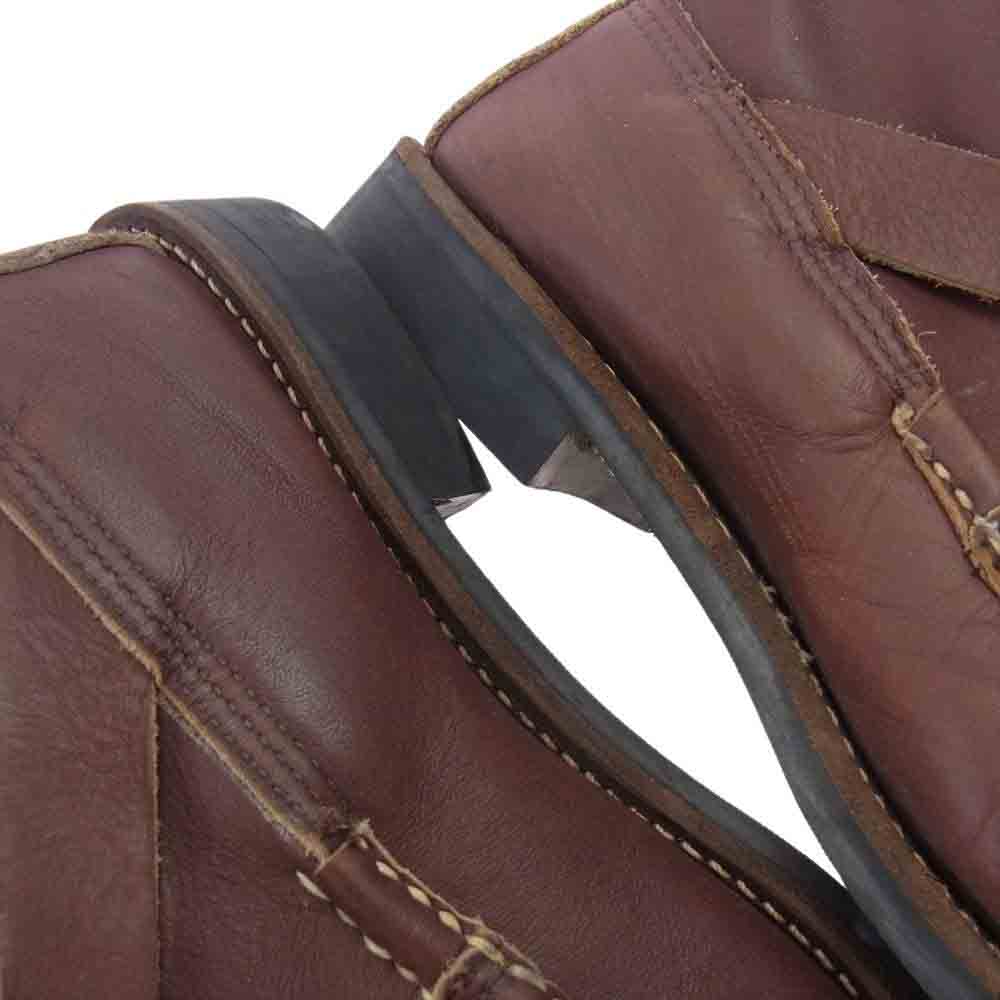 RUSSELL MOCCASIN ラッセルモカシン DOUBLE MOC BOTTOM ZEPHYR  モックトゥ ゼファー レザー ブーツ ビブラムソール ブラウン系 8【中古】