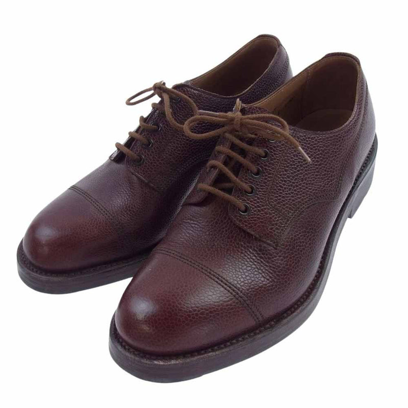 CROCKETT&JONES クロケットアンドジョーンズ 792 イングランド製 VELDT ヴェルト レザー ドレス シューズ  ブラウン系 7.5【中古】