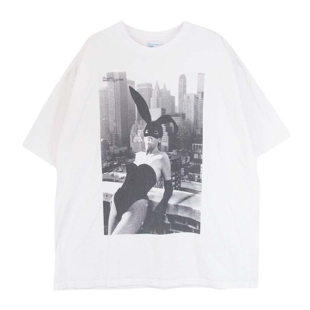 ザ・インターナショナルイメージズコレクション ガール フォト プリント 半袖 Tシャツ ホワイト系 2L【中古】