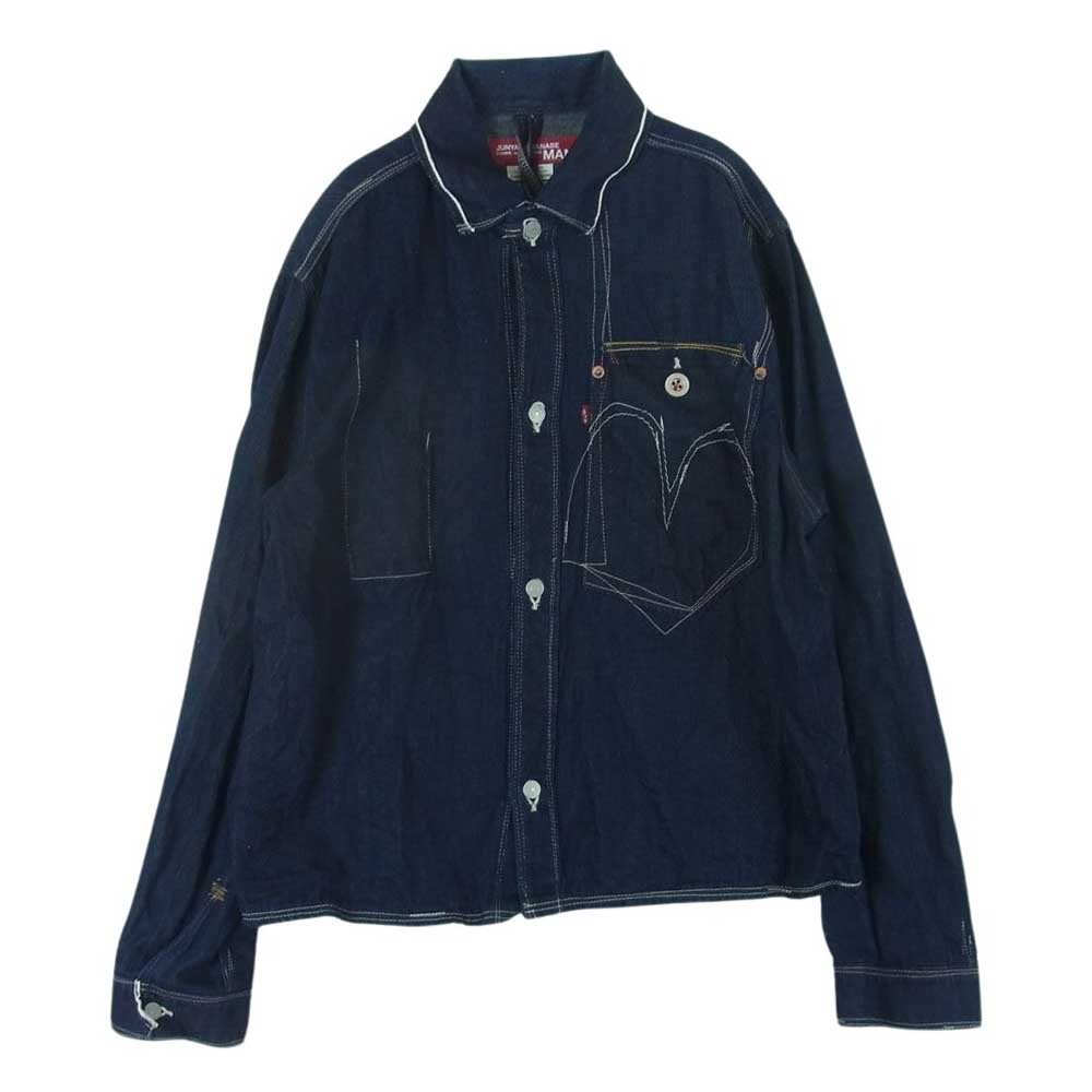 JUNYA WATANABE COMME des GARCONS MAN ジュンヤワタナベコムデギャルソンマン 20AW WF-J912 eYe Levi's リーバイス デニム ワーク 長袖 シャツ インディゴブルー系 S【中古】