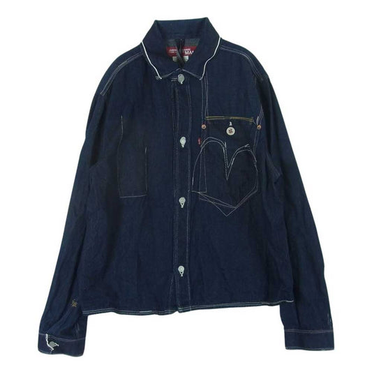 JUNYA WATANABE COMME des GARCONS MAN ジュンヤワタナベコムデギャルソンマン 20AW WF-J912 eYe Levi's リーバイス デニム ワーク 長袖 シャツ インディゴブルー系 S【中古】