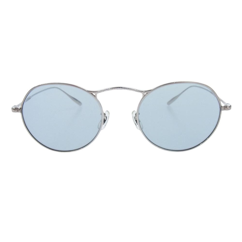 OLIVER PEOPLES オリバーピープルズ M-4 SUN サングラス アイウェア フレーム：シルバー　レンズ：ブルー 49□20-145【中古】