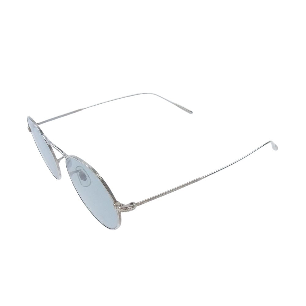 OLIVER PEOPLES オリバーピープルズ M-4 SUN サングラス アイウェア フレーム：シルバー　レンズ：ブルー 49□20-145【中古】