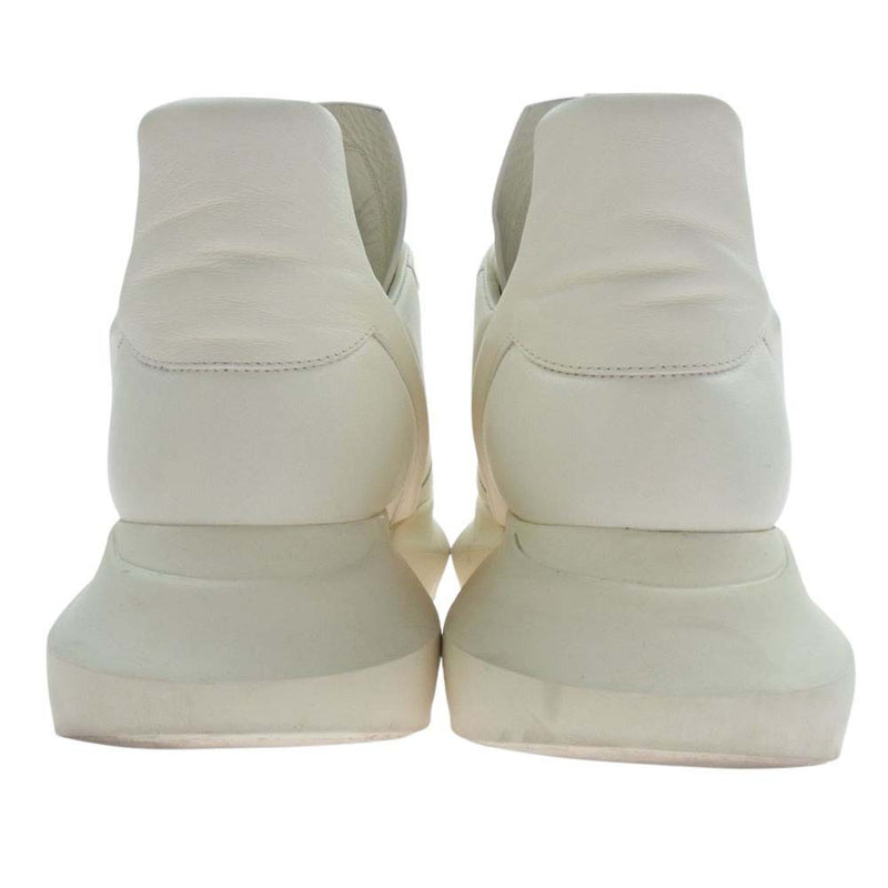 Rick Owens リックオウエンス 01B1814 GETH RUNNER  ゲスランナー ハイカット スニーカー オフホワイト系 40【中古】