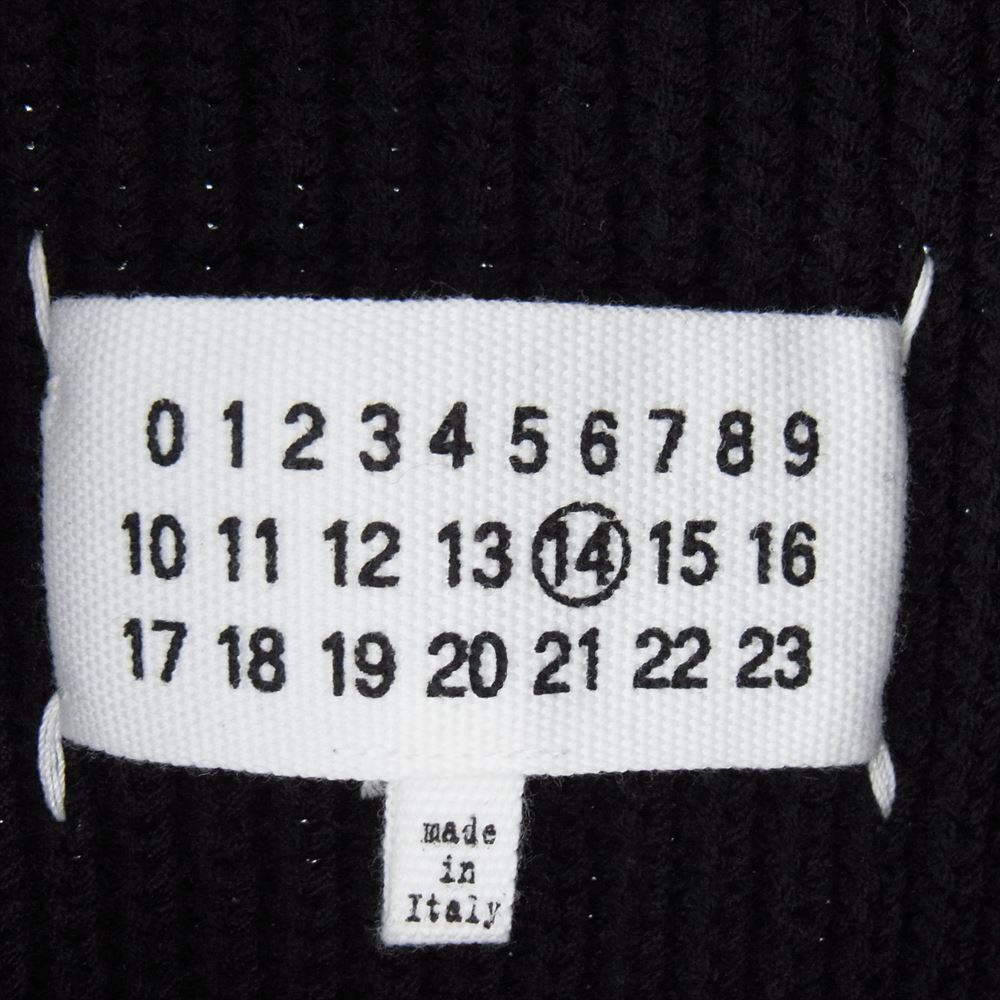 MAISON MARGIELA メゾンマルジェラ 21AW S50GP0246 ドライバーズニット ダブルジップアップ カーディガン ブラック系 S【中古】
