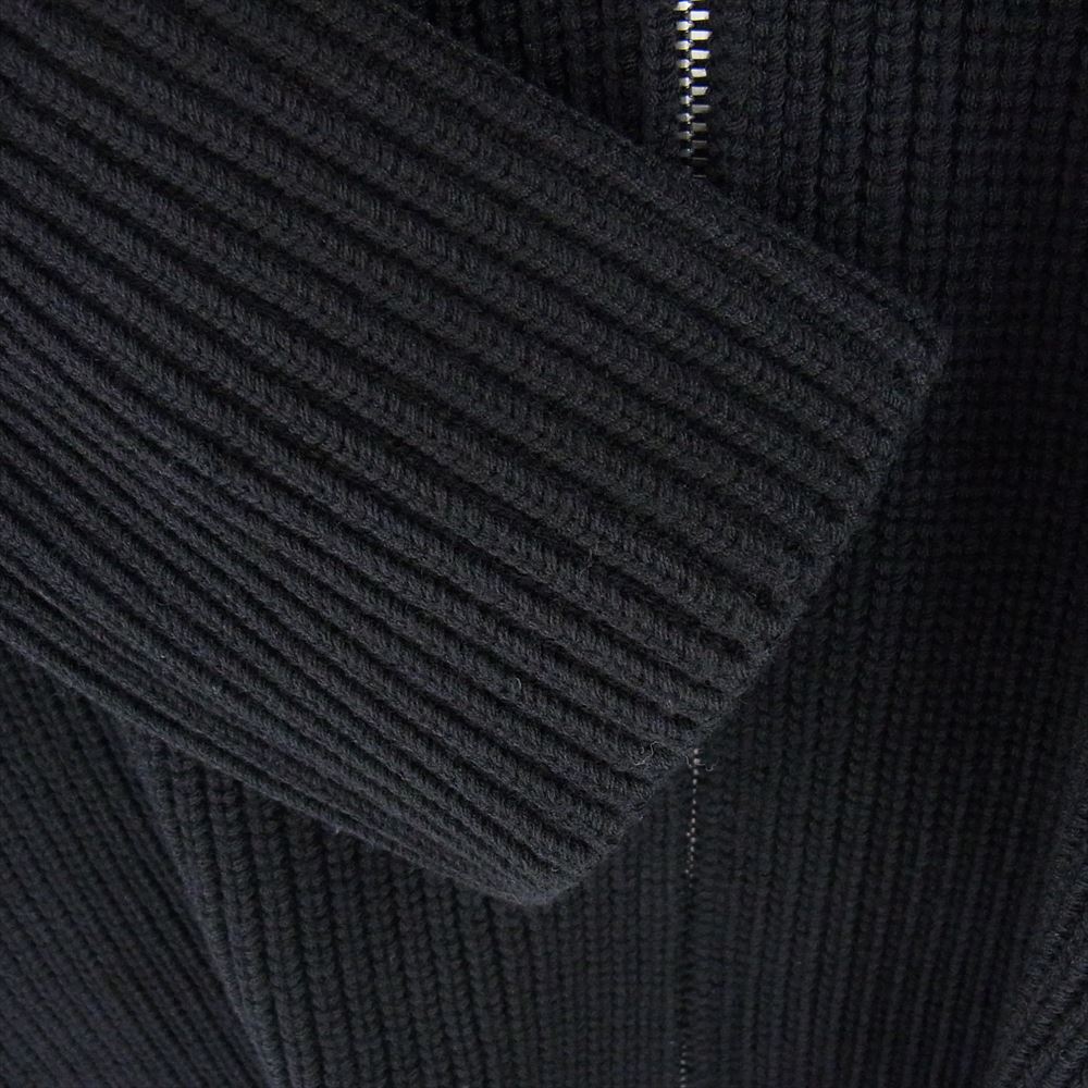 MAISON MARGIELA メゾンマルジェラ ニット 21AW S50GP0246 ドライバーズニット ダブルジップアップ カーディガン ブラック系 S【中古】 MAISON MARGIELA メゾンマルジェラ 21AW S50GP0246 ドライバーズニット
