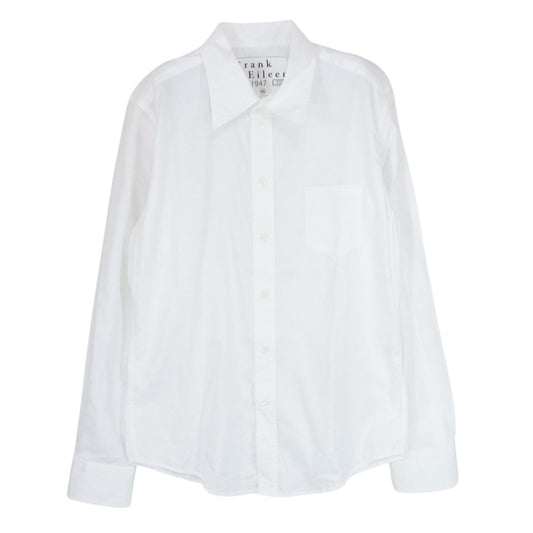 フランク&アイリーン 112070060 USA製 FRANK フランク SUPER 100s コットン シャツ  ホワイト系 XS【美品】【中古】