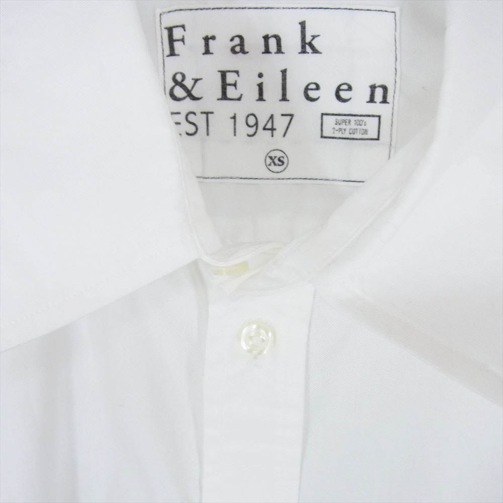フランク&アイリーン 112070060 USA製 FRANK フランク SUPER 100s コットン シャツ  ホワイト系 XS【美品】【中古】