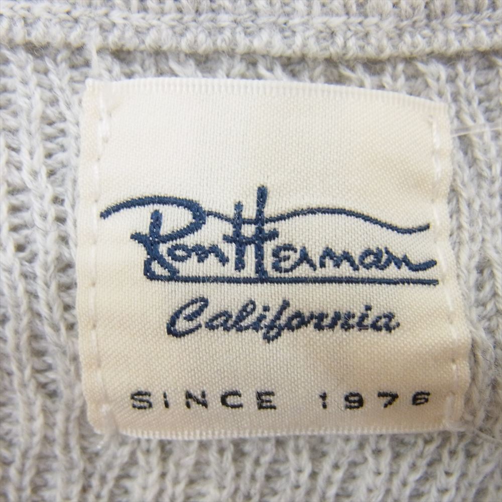 Ron Herman ロンハーマン 19SS 2920800064 ラグラン サーマル ニット 長袖 グレー系 S【中古】