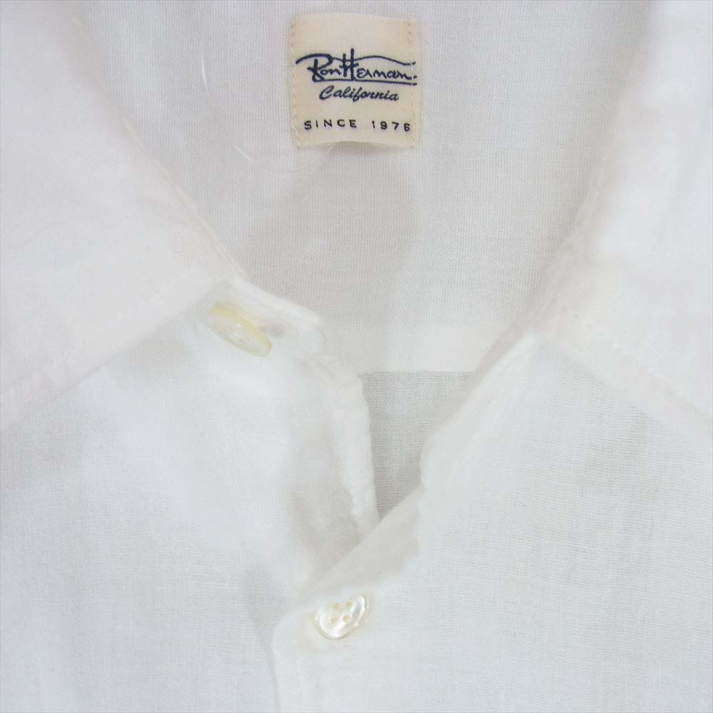 Ron Herman ロンハーマン 2920700066 コットン ガーゼ シャツ ホワイト系 S【美品】【中古】