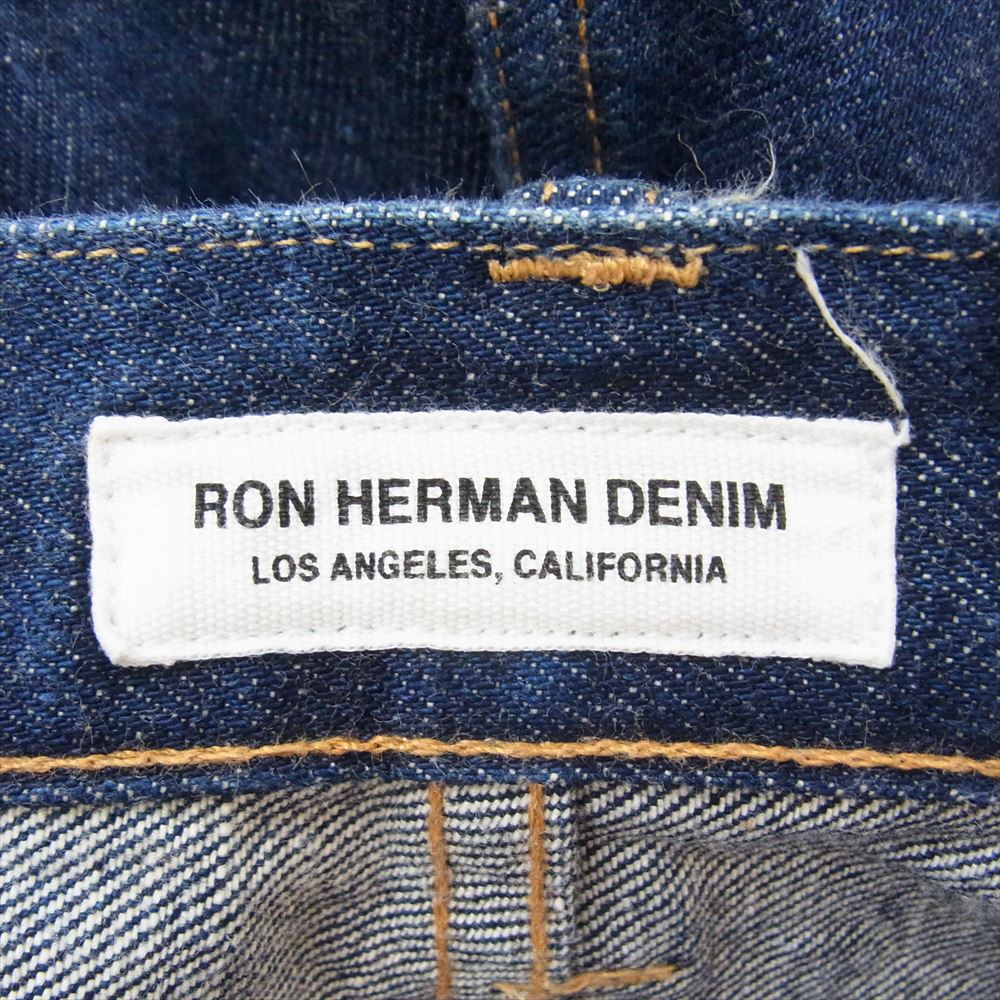 Ron Herman ロンハーマン RHD01-RW-E01 USA製 ボタンフライ ストレート デニム W31 L34 インディゴブルー系 31【中古】