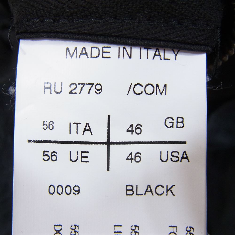 Rick Owens リックオウエンス RU2779  COM レザー 切替 ベストジレ ブラック系 46【中古】