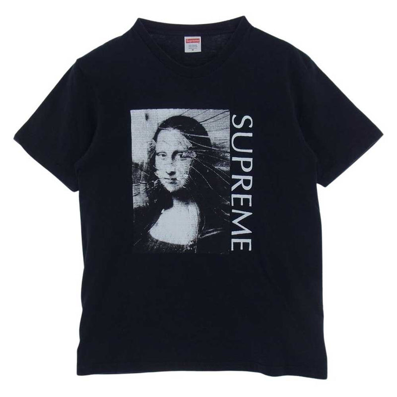 Supreme シュプリーム 18SS Mona Lisa Tee モナリザ 半袖 プリント クルーネック Tシャツ  ブラック系 M【中古】