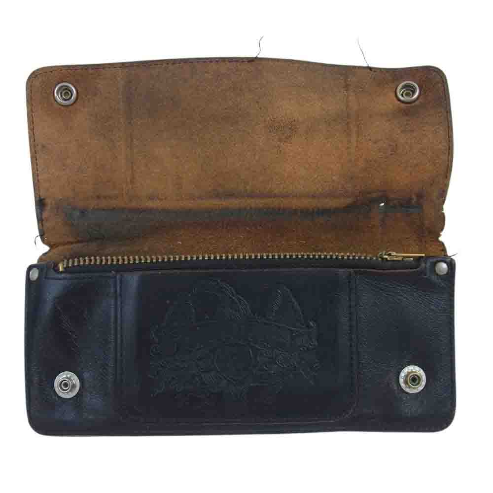 TENDERLOIN テンダーロイン T-WALLET トラッカー ウォレット ホースハイド  ブラック系【中古】