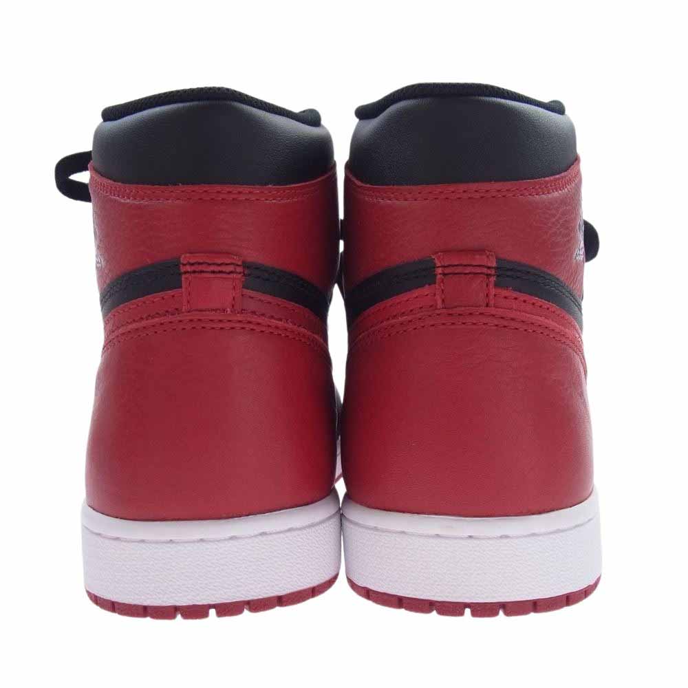 NIKE AIR JORDAN ナイキ ジョーダン 555088-001 AJ1 RETRO HIGH OG BRED エアジョーダン1 スニーカー レッド系 ブラック系 29.5ｃｍ【極上美品】【中古】