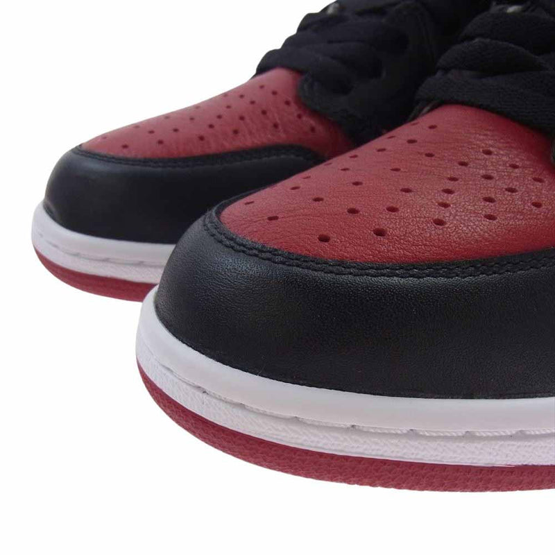 NIKE AIR JORDAN ナイキ ジョーダン 555088-001 AJ1 RETRO HIGH OG BRED エアジョーダン1 スニーカー レッド系 ブラック系 29.5ｃｍ【極上美品】【中古】