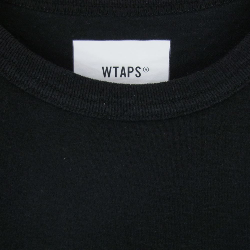 WTAPS ダブルタップス 23SS 231ATDT-CSM01S CONTAIN SS CTPL コンテイン ショートスリーブ ポケット Tシャツ カットソー ブラック系 X03 【中古】