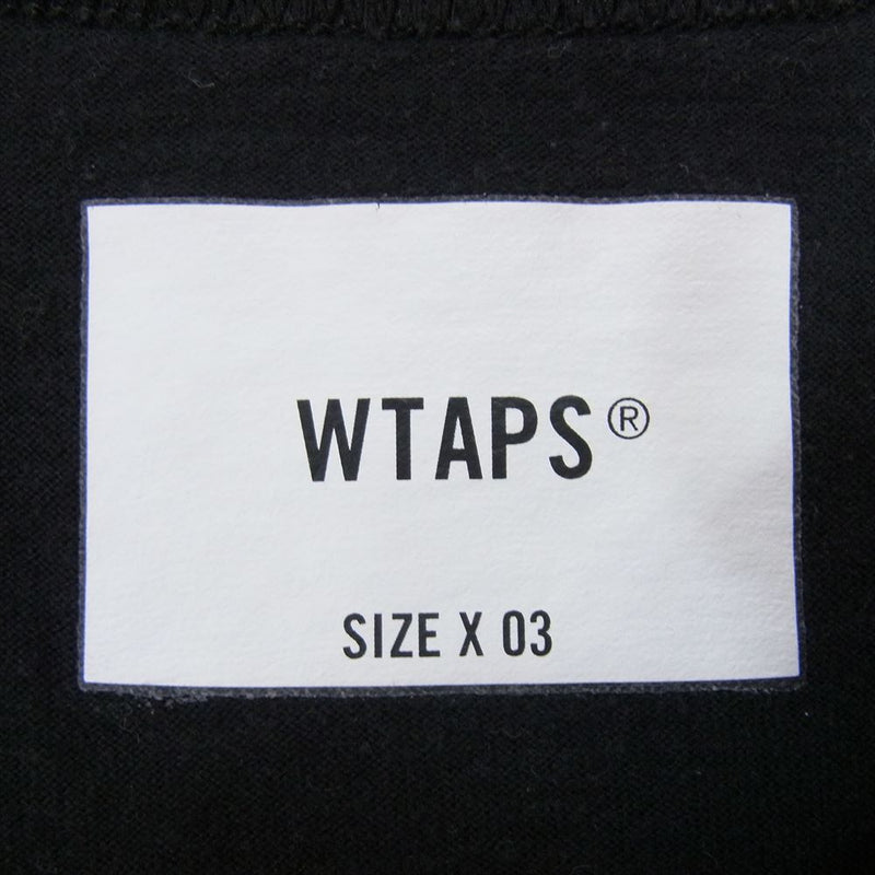 WTAPS ダブルタップス 23SS 231ATDT-CSM01S CONTAIN SS CTPL コンテイン ショートスリーブ ポケット Tシャツ カットソー ブラック系 X03 【中古】
