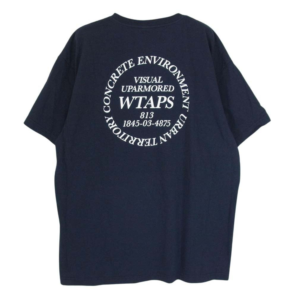 WTAPS ダブルタップス 22AW  222PCDT-ST04S URBAN TRANSITION TEE Tシャツ 半袖 カットソー ネイビー系 X02 【中古】
