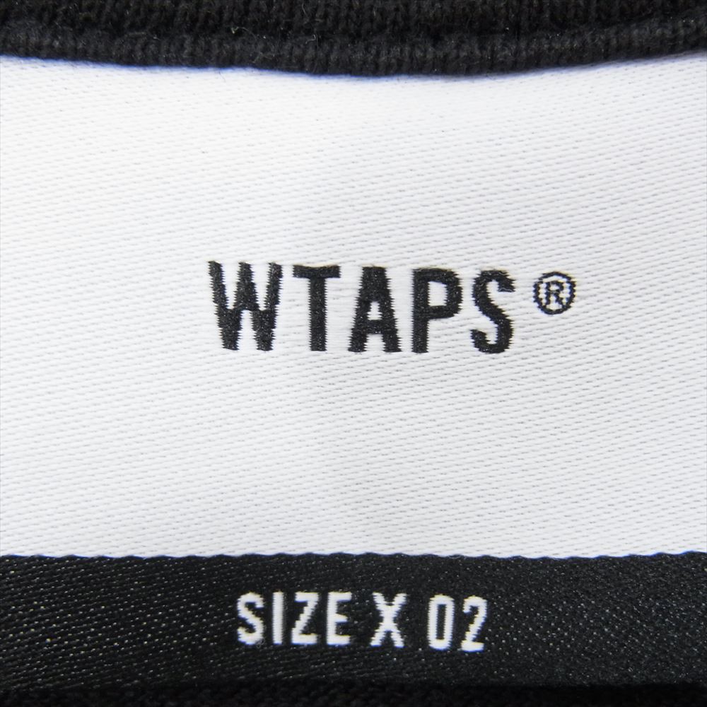 WTAPS ダブルタップス 22SS  アイデンティティ コットン 半袖 Tシャツ カットソー ブラック系 X02 【中古】