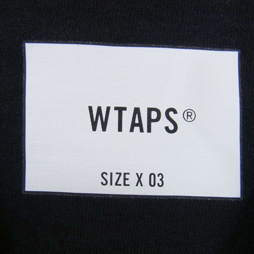 WTAPS ダブルタップス 23SS 231ATDT-CSM13 DESIGN 01 SS TEE ポケット 半袖 Tシャツ カットソー ブラック系 X03 【中古】