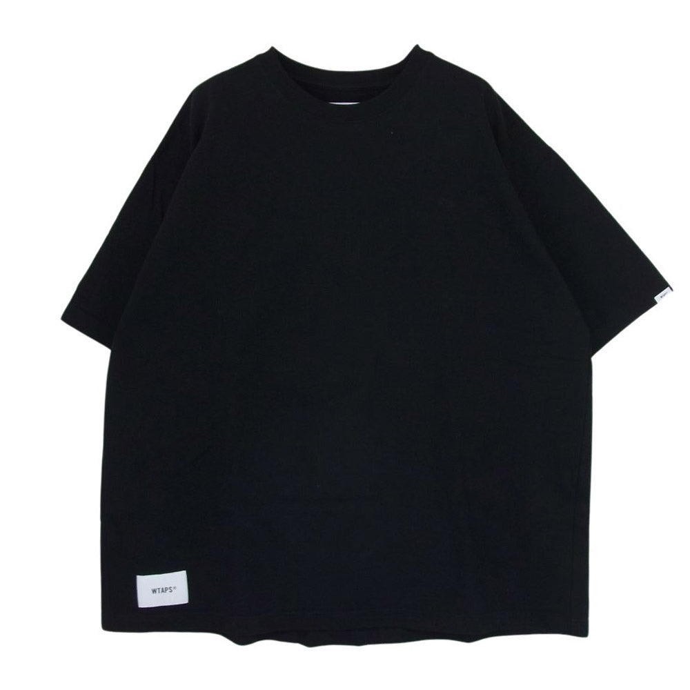 WTAPS ダブルタップス 22SS 221ATDT-CSM16 PEEP SS COTTON ショートスリーブ コットン カットソー 半袖 カットソー ブラック系 X03 【中古】