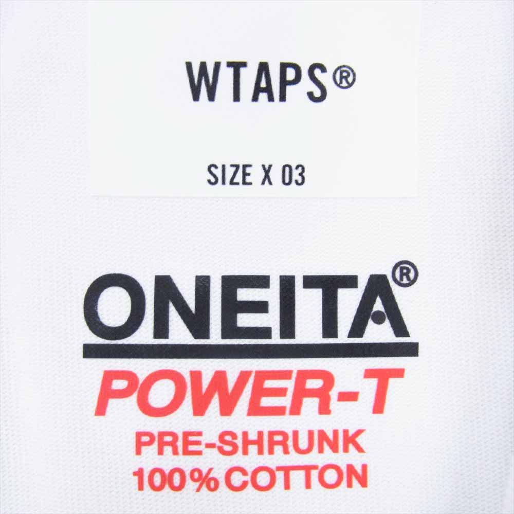 WTAPS ダブルタップス 22AW 22217OND-CSM01 ONEITA POWER T SS パワー ショートスリーブ オニータ 半袖 Ｔシャツ  カットソー ホワイト ホワイト系 X03 【美品】【中古】