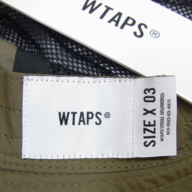 WTAPS ダブルタップス 22SS 221HCDT-HT19  BALL 02 HAT NYLON TUSSAH ハット カーキ系 X03 【中古】