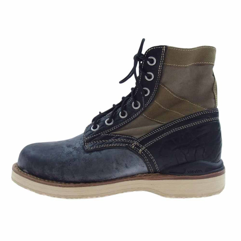 VISVIM ビズビム 22AW 0522902002002 CONTRARY DEPT コントラリーデプト 7HOLE 73-FOLK 10 ブーツ カーキ系 us10【新古品】【未使用】【中古】