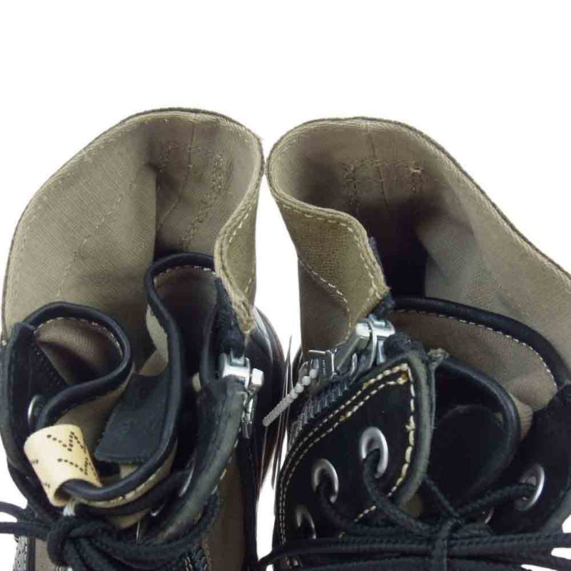 VISVIM ビズビム 22AW 0522902002002 CONTRARY DEPT コントラリーデプト 7HOLE 73-FOLK 10 ブーツ カーキ系 us10【新古品】【未使用】【中古】