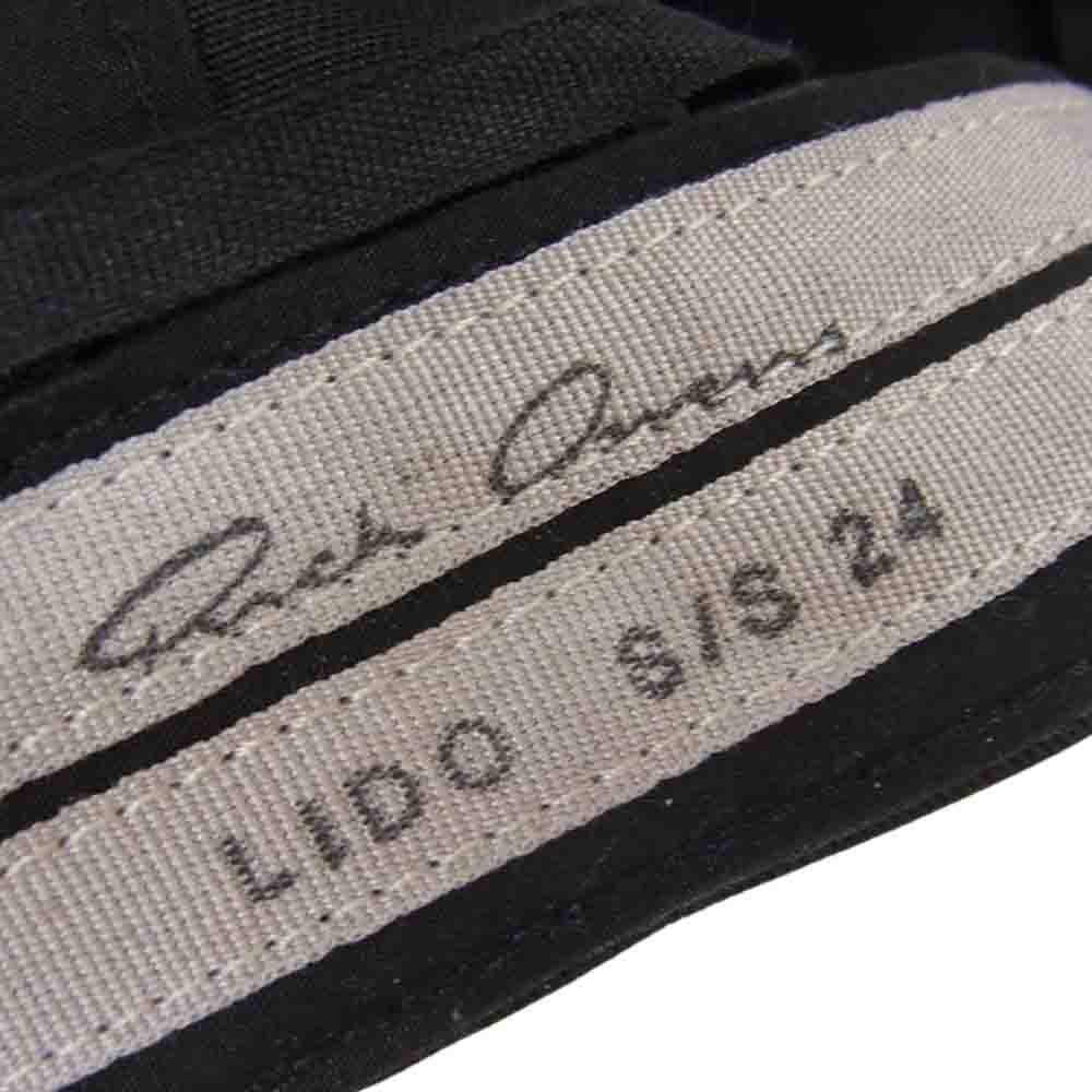 Rick Owens リックオウエンス 24SS RR01D3400-TWEM12 BASEBALL CAP OWENSCORP ベースボール キャップ 帽子 ブラック系 L【中古】