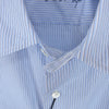 PORTER CLASSIC ポータークラシック 24SS PC-016-2212-0040-0012 ROLL UP STRIP SHIRT ロールアップ ストライプ 長袖 シャツ ブルー系 S【新古品】【未使用】【中古】