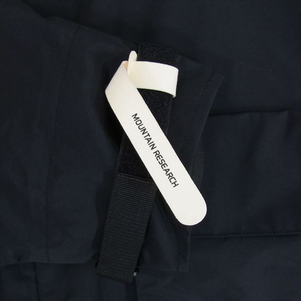 MOUNTAIN RESEARCH マウンテンリサーチ MTR-3853 MT PARKA 防水 フィッシングパーカー  ブラック系 L【中古】