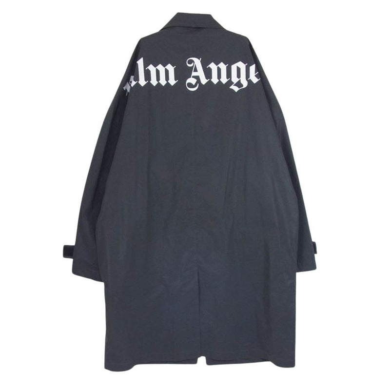 PALM ANGELS パームエンジェルス PMEA065S19540001 バックロゴ ロング コーチジャケット コート グレー系 M【中古】