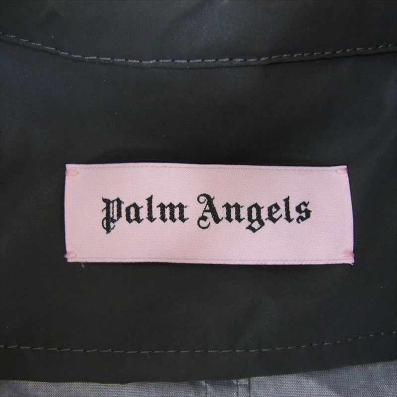 PALM ANGELS パームエンジェルス PMEA065S19540001 バックロゴ ロング コーチジャケット コート グレー系 M【中古】