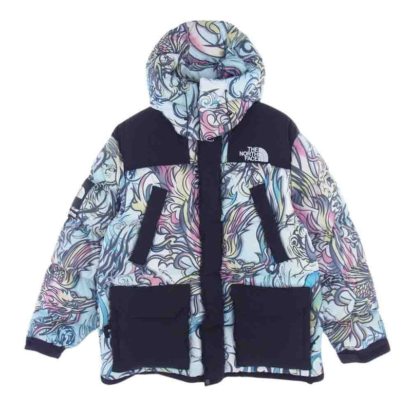 Supreme シュプリーム 22AW  ND52206I × THE NORTH FACE ノースフェイス 700-Fill Down Parka MULTICOLOR DRAGON フィル ダウン パーカー ドラゴン ダウン ジャケット L【中古】