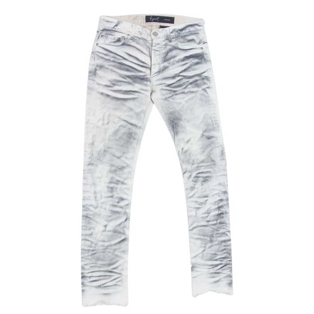 ファガッセン BYAKUYA JESUS CUT 白夜 カットオフ ダメージ加工 スキニー デニム パンツ ホワイト ホワイト系 3【中古】